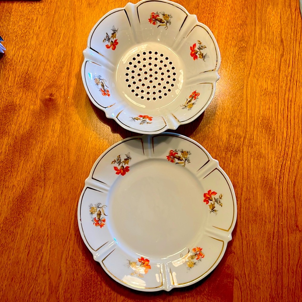 Schwarzenhammer Colander Bowl & Plate